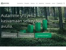 Tablet Screenshot of greenstep.fi